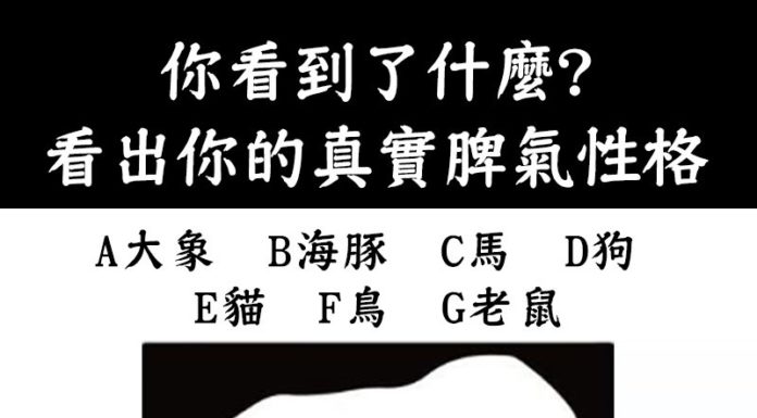 你看到了什麼?看出你的真實脾氣性格