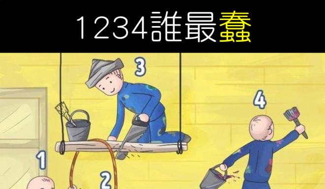 這張圖誰最蠢?測你代表一個什麼樣的人!