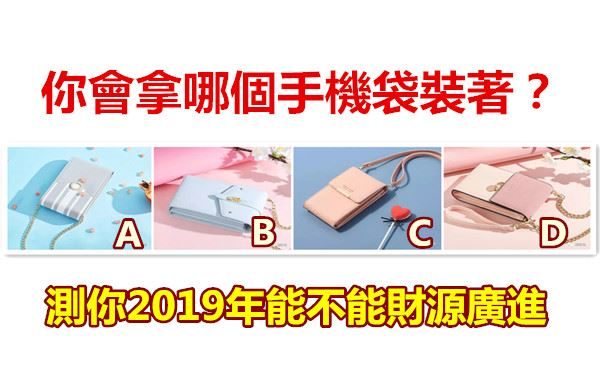 你會拿哪個手機袋裝著?測你2019年能不能財源廣進