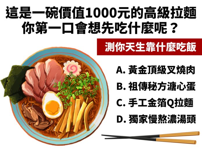 拉麵心理測驗