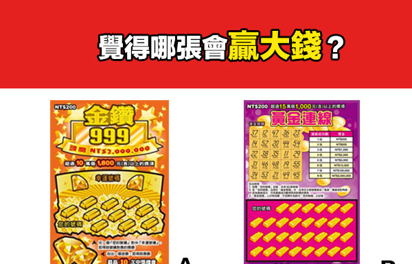 覺得哪張會贏大錢?測你看人的眼光準不準!