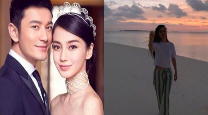 Angelababy「海邊散步照」流出,網友看背景發涼:離婚原因找到了…