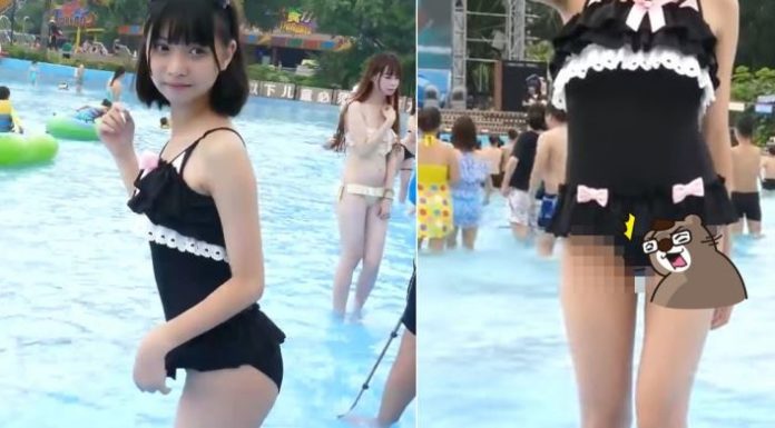 絕嫩Coser穿高叉!一轉。。。。宅男卡位搶拍:絕對是故意