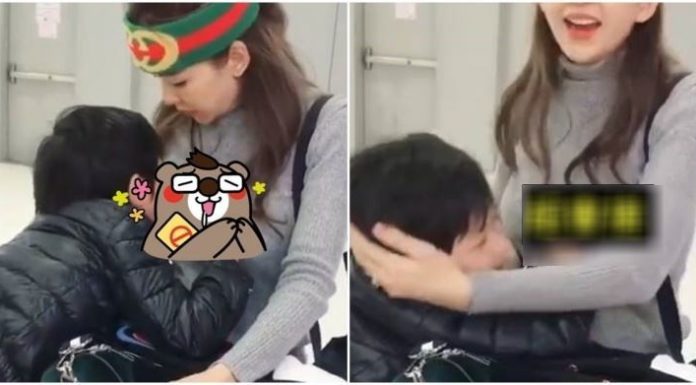 天性作祟…5歲男童邪惡!人妻一抬頭網友大暴動:讓人好羨慕!