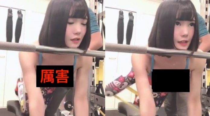 教練也受不了!極品正妹健身房裡引人注目